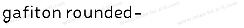 gafiton rounded字体转换